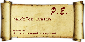 Palócz Evelin névjegykártya